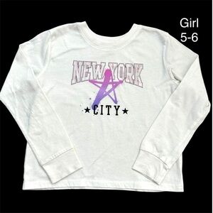New York City White Kids Shirt Size 5-6